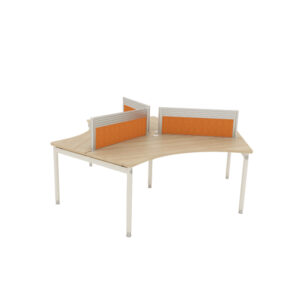 Cluster of 3 with Fabric Screen Panel