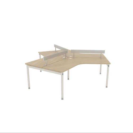 Cluster of 3 with Aluminium Hanging Rail