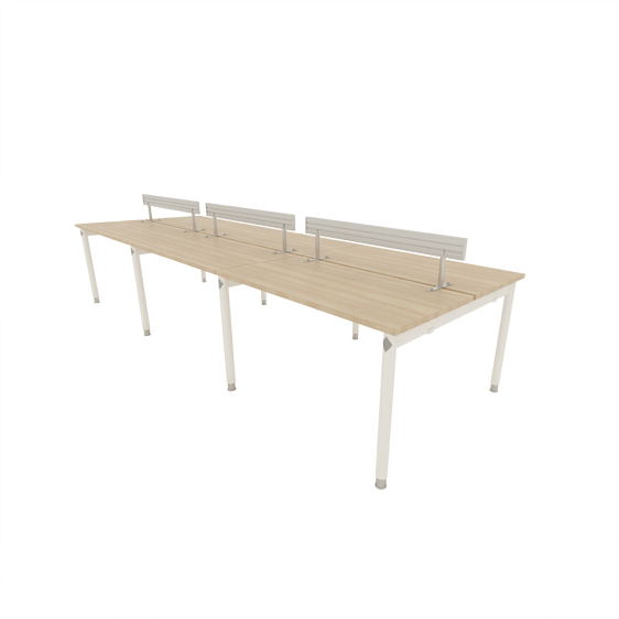 Cluster of 6 with Aluminium Hanging Rail