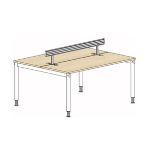 Cluster of 2 with Aluminium Hanging Rail - Image 2