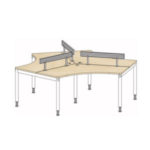 Cluster of 3 with Aluminium Hanging Rail - Image 3