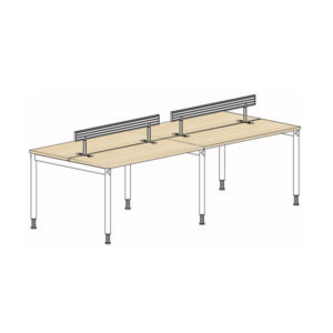 Cluster of 4 with Aluminium Hanging Rail - Image 2