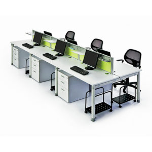 Cluster of 6 with Fabric Screen Panel - Image 2