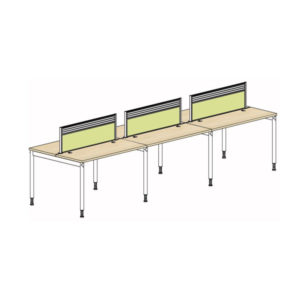 Cluster of 6 with Fabric Screen Panel - Image 4